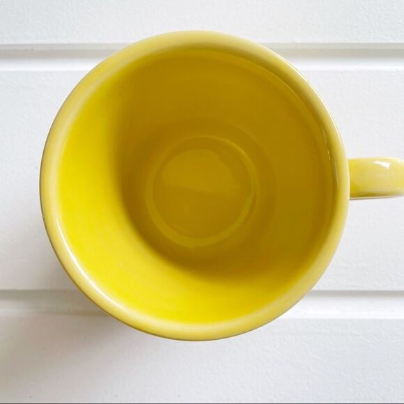 Fiesta Homer Laughlin Sunflower Yellow Tom & Jerry Ring Style Mug - Picture 8 of 11